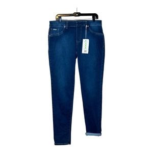 Beija Flor blue pull on skinny jeggings jeans size 12